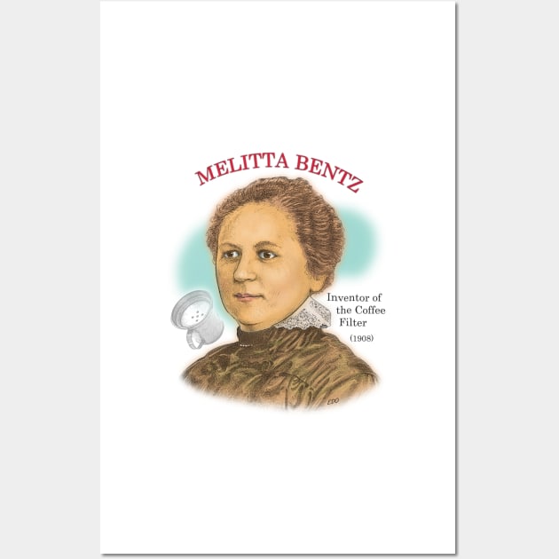 Melitta Bentz, Inventor of the Coffee Filter Wall Art by eedeeo